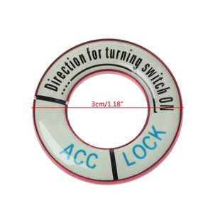 Copertura Decorativa per Foro Chiave di Accensione <span class=keywords><strong>Auto</strong></span>, Design Floreale in Alluminio, Adesivi Luminosi per <span class=keywords><strong>Citroen</strong></span> C-Elysee <span class=keywords><strong>C3</strong></span> C4 C5, <span class=keywords><strong>Accessori</strong></span> per Styling <span class=keywords><strong>Auto</strong></span> - Product Image 6