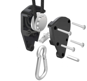 מכירה חמה חדשה 2 חבילת זוג של 1/8 "חובה כבדה גופי מתכת מתכווננת לגדול קליפ חבלים - Product Image 3