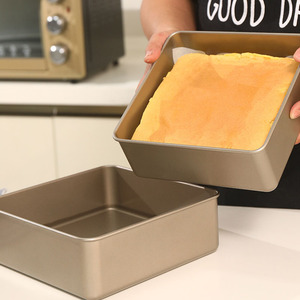 Square Chiffon Cake Mold Carbon Steel Non Stick Oven Safe Baking Pan For Home Use - Product Image 5