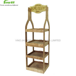 Étagère de supermarché métallique à 4 niveaux double face, légère, autoportante, pour le stockage de bouteilles, unités d'étagères à montage plat, utilisation en magasin - Product Image 2