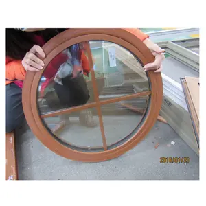 Janela de alumínio de madeira projetos em kerala vidro da janela redonda