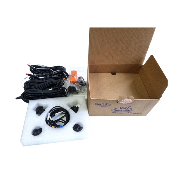Parking Camera Reverse Camera Monitor Night Vision Waterproof AHD Hidden Car Dash Cam 360 Degree Bird View DVR 4 Cameras