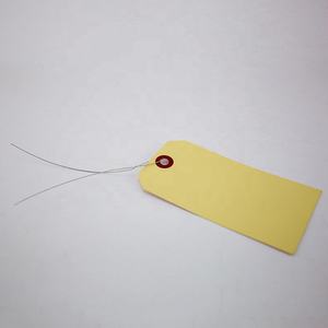 Étiquette volante avec logo personnalisé en gros Étiquettes d'expédition en papier de Manille avec <span class=keywords><strong>fil</strong></span> de fer - Product Image 4