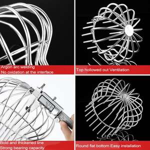 Seau à <span class=keywords><strong>eau</strong></span> <span class=keywords><strong>de</strong></span> <span class=keywords><strong>pluie</strong></span> en acier inoxydable, gouttière, Drain <span class=keywords><strong>de</strong></span> sol, couvercle <span class=keywords><strong>de</strong></span> filet filtrant pour la maison, le jardin - Product Image 5