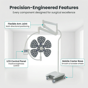 Lámpara Quirúrgica LED Innovadora <span class=keywords><strong>de</strong></span> Techo para Cirugía en Hospitales Veterinarios y Centros Médicos <span class=keywords><strong>de</strong></span> Clínicas para <span class=keywords><strong>Mascotas</strong></span> - Product Image 3