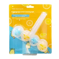 Boule de nettoyage solide suspendue pour toilettes, élimine les taches d'urine, désodorise, laisse un parfum de citron, nettoie en profondeur, produit chimique ménager