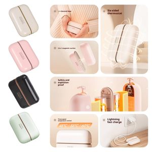 Nuevo Calentador de Manos Magnético Recargable de 6000mAh, Paquete de 2, Termostato Ajustable, Uso Doméstico, Calentador Portátil de Bolsillo, Mini Banco de Energía - Product Image 2