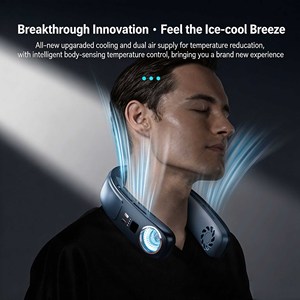 Ventilador de Cuello WUYANG con Refrigeración por Semiconductor, Aire Acondicionado de Cuello Portátil sin Aspas de 4000 mAh, Ventilador Personal de 3 Velocidades - Product Image 3