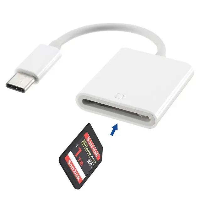 USB-C Card Reader SD Converter OTG External Adapter for iPad Pro Samsung for Phones & Laptops Type C Reader for Micro SD TF