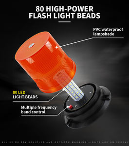 Luz Estroboscópica LED Giratoria para Techo de Automóvil - 12V 24V Nueva Luz de Señalización Intermitente de Advertencia de Seguridad para Camiones/Furgonetas/Vehículos de Construcción - Product Image 2