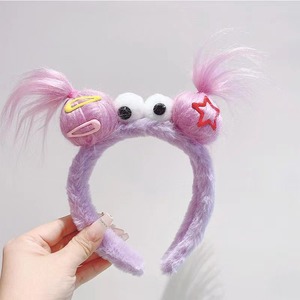 Bandeau en peluche ludique et tendance, design de poupée mignonne et originale, accessoire capillaire ludique, pince à cheveux joyeuse, coiffe pour sœur joyeuse - Product Image 5