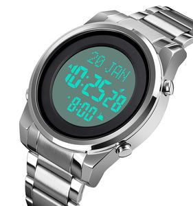 Montre numérique Skmei 1734 pour hommes, avec Qibla, Heure de l'Azan (<span class=keywords><strong>Al</strong></span> <span class=keywords><strong>Fajr</strong></span>, Alasr), pour la prière musulmane, fabriquée par des fabricants spécialisés dans les montres musulmanes. - Product Image 1