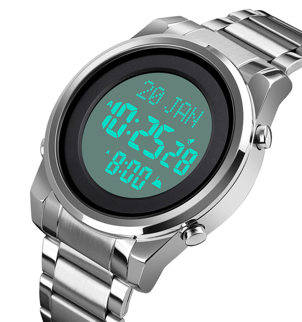 Skmei 1734 Muslim Qibla Al Fajr Watches Manufacturers Muslim Prayer Azan Time Men Alazan Islamic Alasr Digital Watch