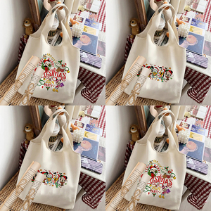 <span class=keywords><strong>Mickey</strong></span>'s-Sac fourre-tout en toile personnalisé pour voyage et shopping réutilisable, modè<span class=keywords><strong>le</strong></span> 2024, 1 pièce - Product Image 1