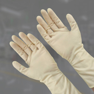 Gants en latex jetables pour salles blanches, usines d'électronique et laboratoires ; gants de nettoyage ménagers jetables. - Product Image 3