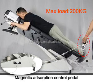 Lit médical électrique inclinable pour la rééducation, <span class=keywords><strong>table</strong></span> de massage pour l'entraînement à la position debout - Product Image 4