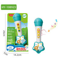 Ensemble de jouets guitare et microphone en plastique pour enfants avec lumières et effets sonores - Cadeau éducatif interactif pour l'apprentissage précoce des enfants