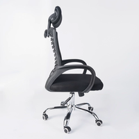 Chaise de bureau ergonomique à dossier haut en maille, réglable en hauteur, prix de gros
