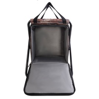 Sac isotherme pliable avec grande capacité, poche avant zippée et poignées de transport, lavable et durable