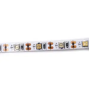 5v 12V 3535 30leds/m UVC UVAデュアルnm 275nm 395nmLED滅菌ストリップIP20各1つのLEDを切断可能