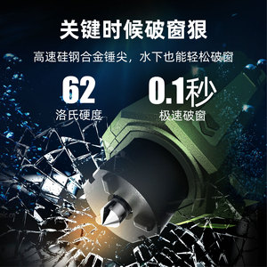 Martillo de emergencia de 72x30x20mm con punta de aleación de acero de alta velocidad, rompeventanas de coche portátil para uso en emergencias - Product Image 1