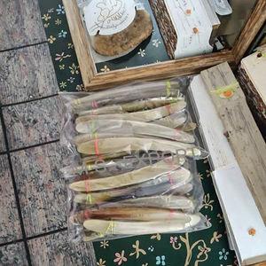 Maquinilla de afeitar recta pulida personalizada del proveedor de confianza con mango de hueso de cuerno de búfalo ecológico artesanías naturales - Product Image 2