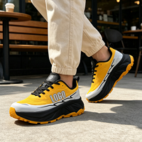 Chaussures de sport professionnelles personnalisées pour l'extérieur, chaussures de course à pied, absorption des chocs, semelle épaisse en caoutchouc, chaussures décontractées pour la marche, baskets