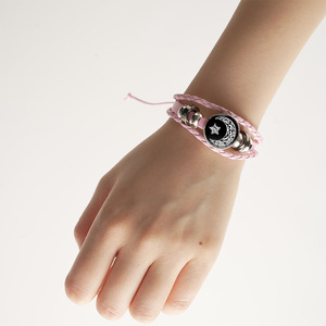 <span class=keywords><strong>Bracelet</strong></span> en cuir multicouche lumineux fait main, motif soleil et lune, idéal pour les amoureux, cadeau d'anniversaire vintage, vente en gros - Product Image 2
