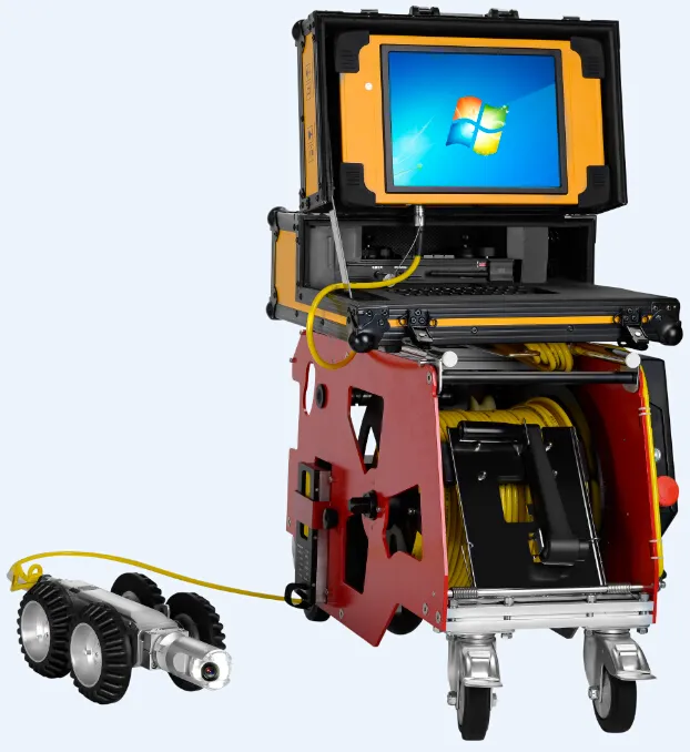S100 mini robot kanalizasyon hattı kameralar kontrol kanalizasyon hatları 12.1 inç renkli monitör