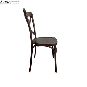 Venta al por mayor apilable nuevo diseño X silla trasera cruzada para boda fiesta evento banquete recepción - Product Image 4