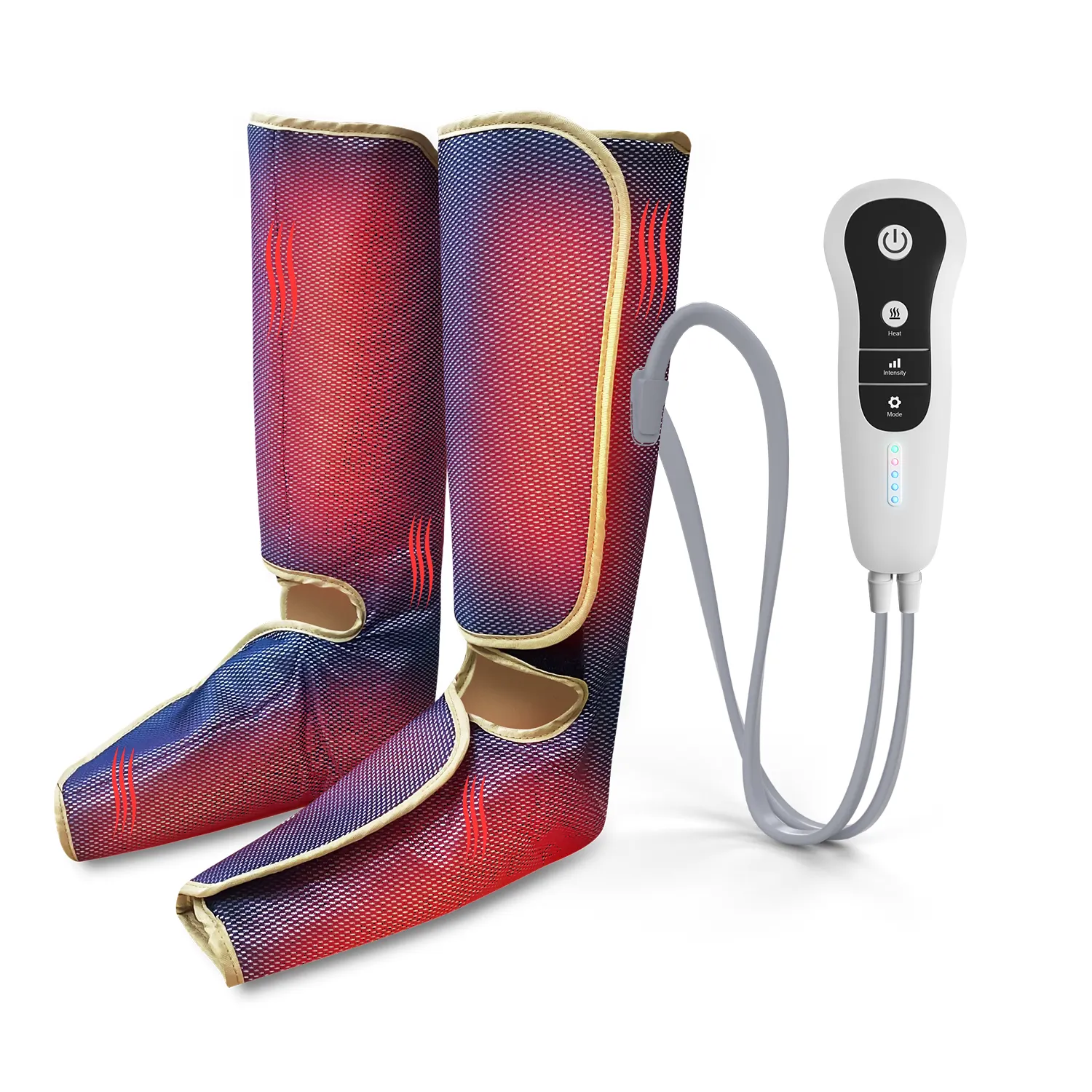 Air Compression With Massage Machine Circulation Exerciser Full Therapy Shiatsu Heating Pressure Health Care Leg Massager