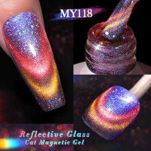 BORN PRETTY-Esmalte en Gel para <span class=keywords><strong>Uñas</strong></span>, Esmalte Magnético de Ojo de Gato, Cristal Reflectante 9D, Doble Luz, Semipermanente, 10ml - Product Image 4