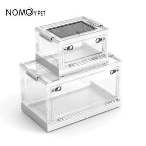 <span class=keywords><strong>Cage</strong></span> à reptiles pliable transparente, cages à hamsters, <span class=keywords><strong>cage</strong></span> de reproduction en plastique pour reptiles, enclos - Product Image 2