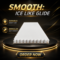 Plaque de glace synthétique UHMWPE pour patinoire avec fonction autolubrifiante, service de découpe, taille personnalisée