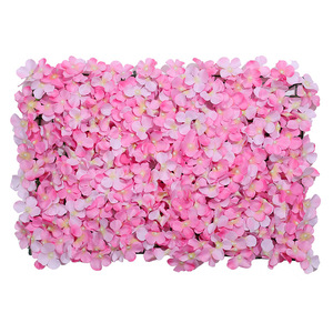 <b>Artificial</b> <b>Hydrangea</b> Flower Wall Rectangle 4cm Plastic Silk Wedding Decorations Home Decor Reusability - Product Image 4