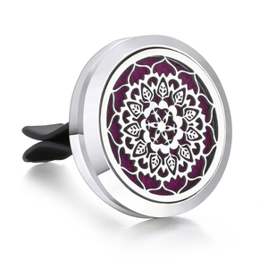 Flower 30mm Alloy Magnet Perfume Clip Metal <b>Car</b> Air Fresheners Vent Clip <b>Diffuser</b> Air Conditioner 10pcs Pads - Product Image 1