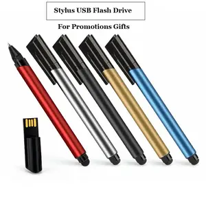 Tùy chỉnh bút stylus bóng Bút USB Bộ nhớ Flash Gậy ngón tay cái Ổ đĩa cho chương trình khuyến mãi quà tặng quà tặng quảng cáo tiếp thị