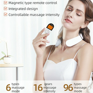 Points de déclenchement électriques intelligents professionnels en forme de U thérapie par impulsions chauffage soins cervicaux soulagement de la douleur masseur de cou - Product Image 3