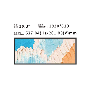 Pantalla LCD de Barra Ultra Ancha Personalizada de 20.3 Pulgadas, 1920x810, 500nits, Módulo de Pantalla de Alta Resolución LVDS - Product Image 1