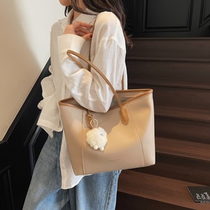 Nouveauté Sac fourre-tout en PU résistant à l'eau pour femmes, pour les voyages quotidiens en plein air, les courses, l'été, l'automne, le printemps - Product Image 6