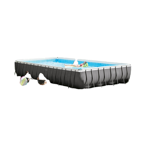 <span class=keywords><strong>Piscine</strong></span> rectangulaire <span class=keywords><strong>INTEX</strong></span> 26374 avec structure métallique, matériau PVC durable, capacité 54368L, garantie 1 an - Product Image 2