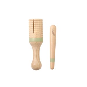 Ensemble d'instruments de musique en <span class=keywords><strong>bois</strong></span> pour bébé, jouet éducatif précoce apaisant avec piano à 8 octaves, tambour, <span class=keywords><strong>tambourin</strong></span> et hochet, jouets musicaux - Product Image 4