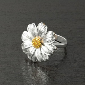 Anello Vintage con Fiore a Margherita, Regalo Quotidiano per Donne, Ideale per Feste - Product Image 4