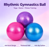 Ballon de gymnastique artistique 15cm 18cm en PVC écologique, surface mate antidérapante, épaissi, anti-explosion, pour yoga