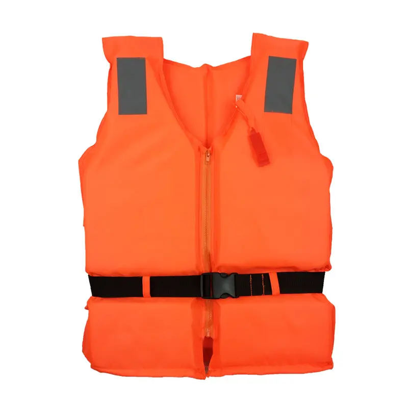 Disesuaikan 210D tahan air tebal Oxford EPE busa anak-anak dewasa oranye perahu memancing berenang pekerjaan rompi pelampung jaket