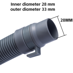 PE + EVA Ângulo Conector Flexível Rubber Washer Drain Mangueira Set para Lavar Máquina Conveniente Extensão Descarga Mangueira Tubo - Product Image 5