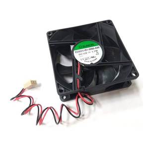 พัดลมระบายความร้อนเชิงพาณิชย์ OEM พลาสติก ขนาด 80x80x25 มม. 12VDC พร้อมแรงลม 41 CFM และกำลังไฟ 1.7W - Product Image 3