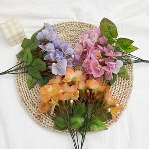 Bouquet de fleurs artificielles de begonias en soie, fait main, pour mariage et décoration intérieure - Product Image 3