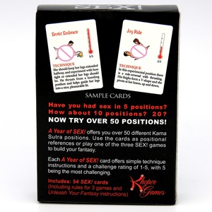 Juego Sexual erótico para adultos, <span class=keywords><strong>cartas</strong></span> <span class=keywords><strong>de</strong></span> papel, posición Sexual, juguete Sexual para parejas - Product Image 3