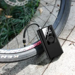 12V Mini akülü hava kompresörü şarj dijital taşınabilir araba bisiklet bisiklet elektrikli Scooter kablosuz hava pompası lastik şişirme